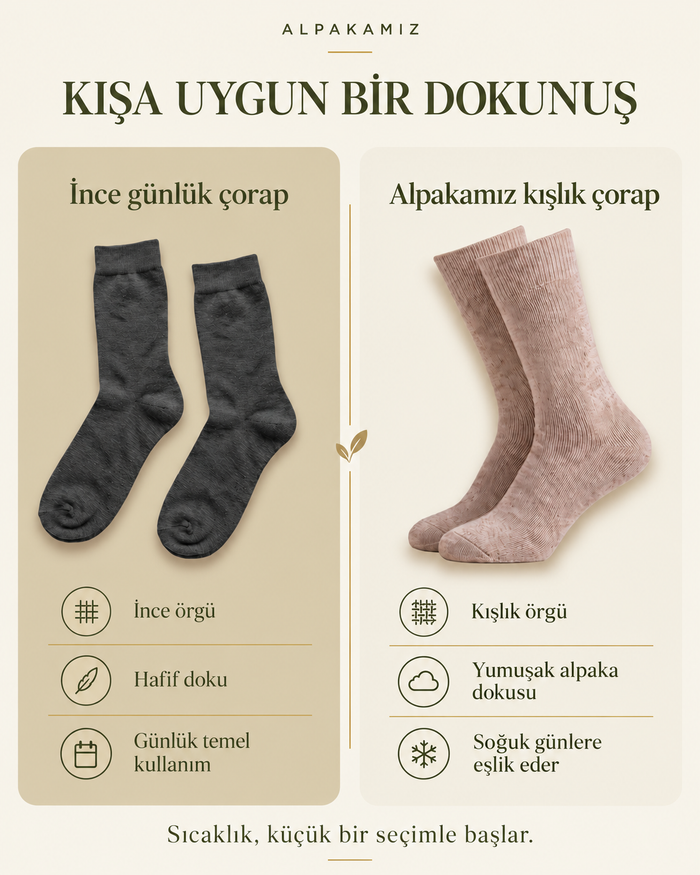 Alpakamız kışlık örgü ve günlük ince örgü